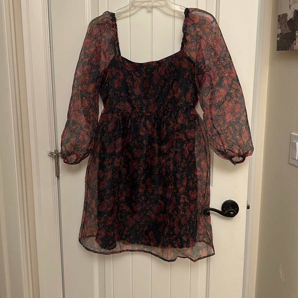 Pink Lily Floral Dress